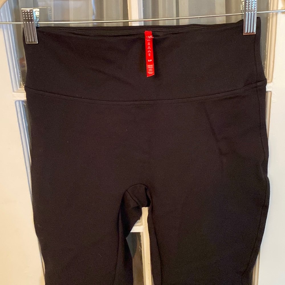 Spanx Small Petite Black Ponte Ankle Leggings